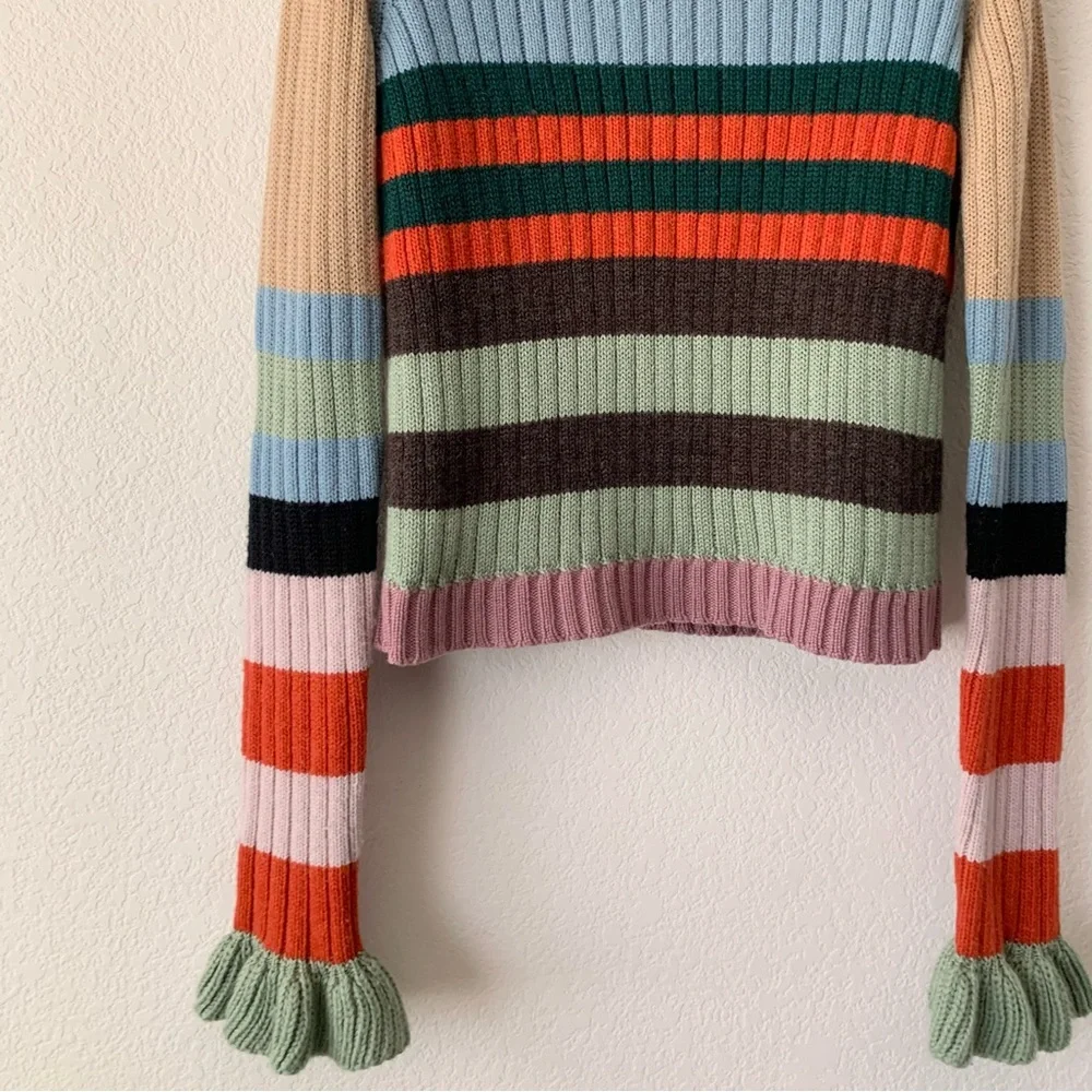 Valentino wool cashmere striped sweater